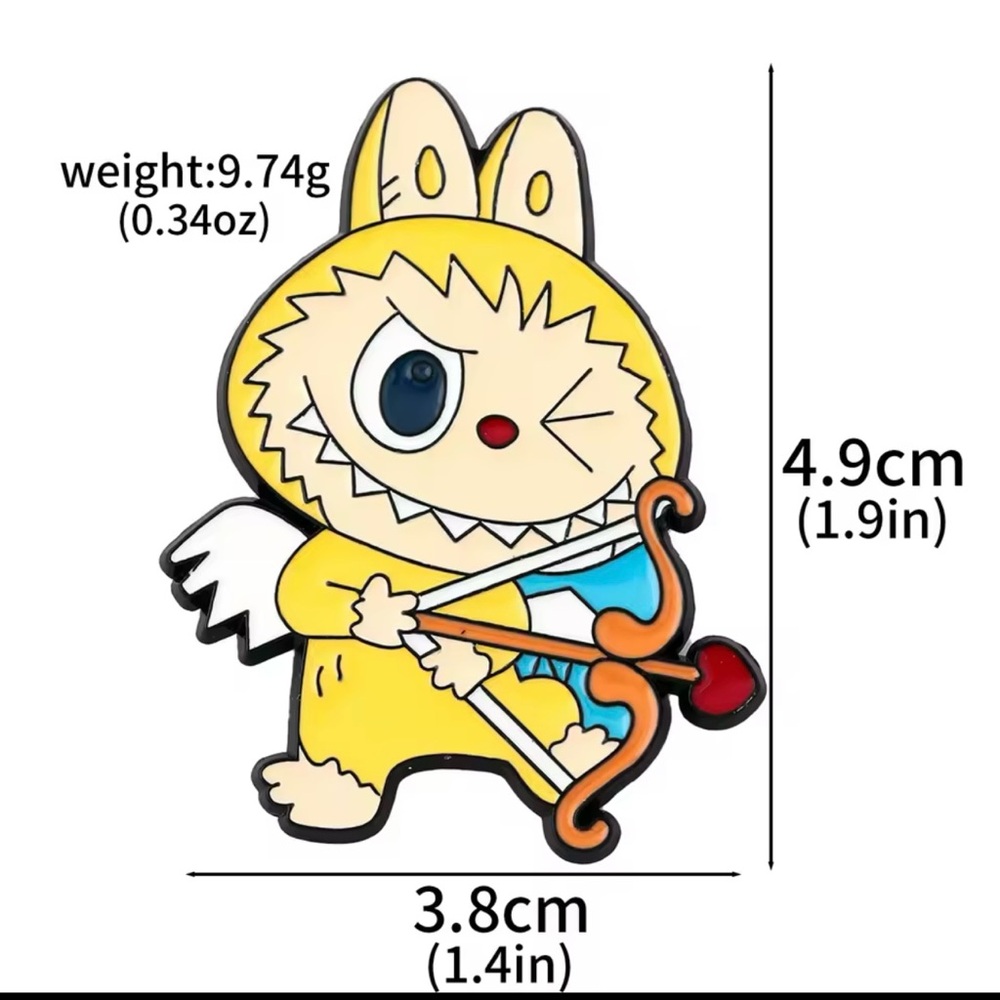 Labubu The Monsters Pin in Yellow - Picture 2 of 6